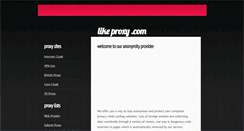 Desktop Screenshot of likeproxy.com